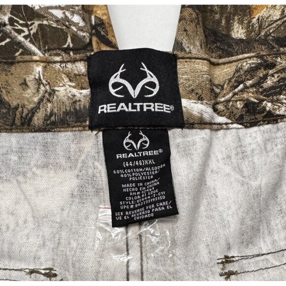 Realtree EDGE Camo Cargo Pants Mens XXL 44 46 Elastic Waist 32" Inseam Hunting - Picture 8 of 8